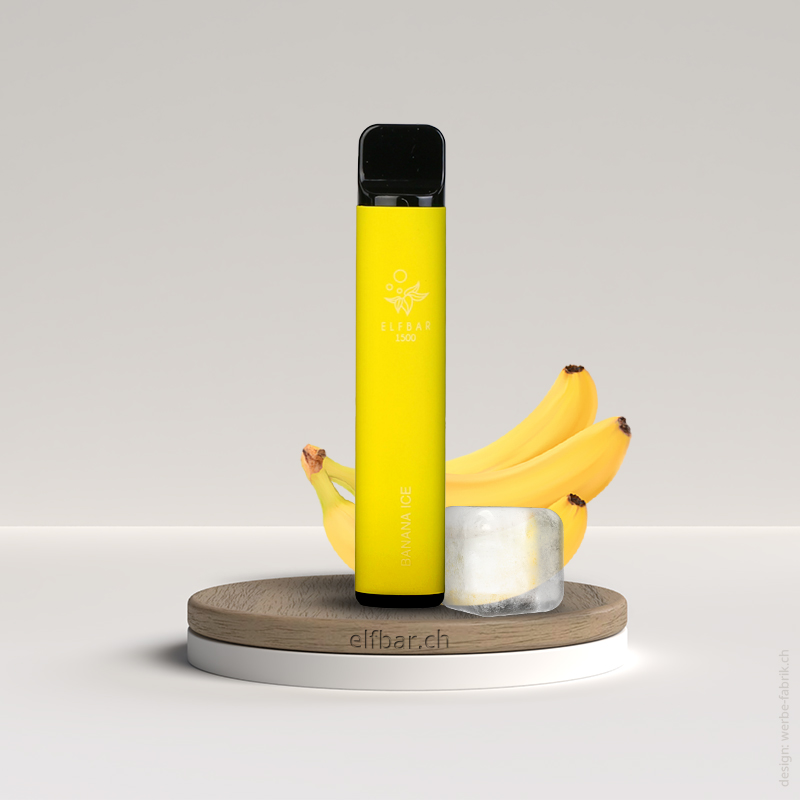 Elfbar Einweg E-Zigarette 1500 (mit Nikotin) – Banana ICE