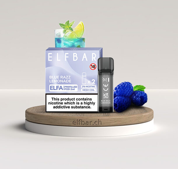 Elfa Pre-Filled Pod 2Pack – Blue Razz Lemonade