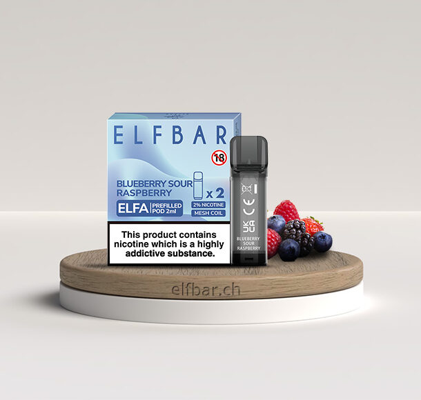 Elfa Pre-Filled Pod 2Pack – Blueberry Sour Raspberry