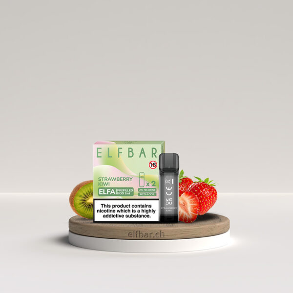 Elfa Pre-Filled Pod 2Pack – Strawberry Kiwi