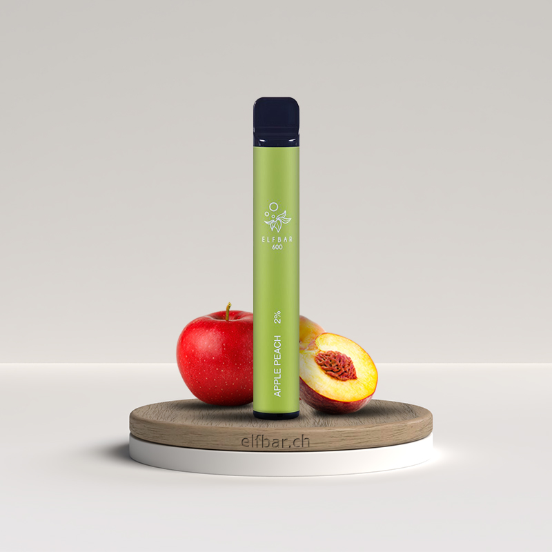 ELFBAR Einweg E-Zigarette 600 (Mit Nikotin) – Apple Peach
