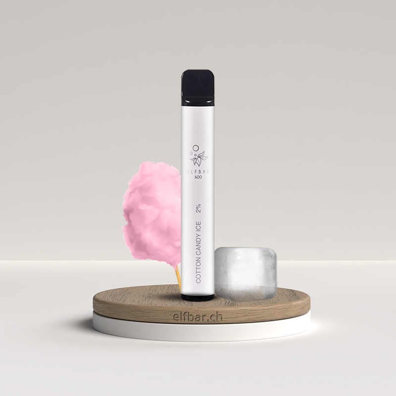 ELFBAR Einweg E-Zigarette 600 (Mit Nikotin) – Cotton Candy Ice