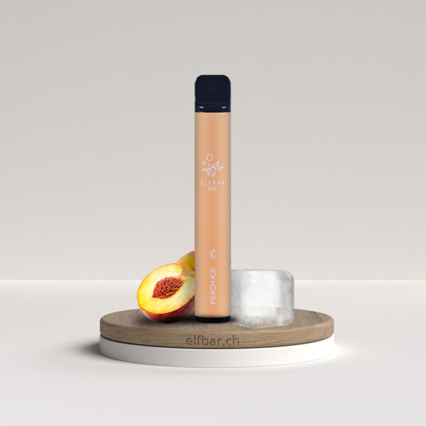 ELFBAR Einweg E-Zigarette 600 (Mit Nikotin) – Peach Ice