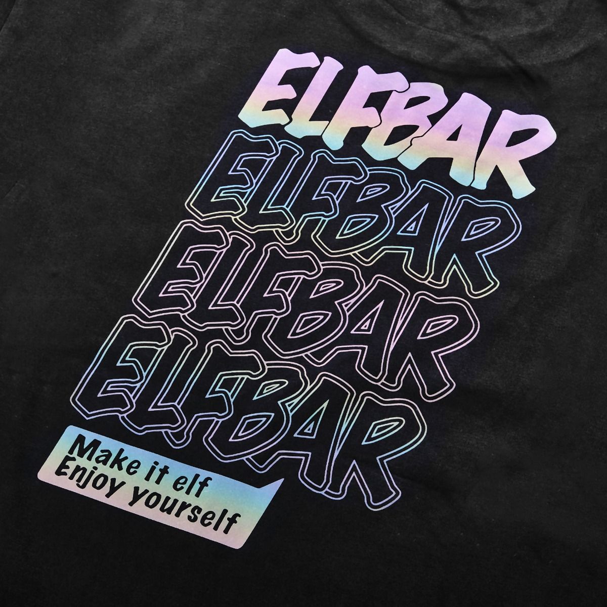 T-Shirt Elfbar L Schwarz