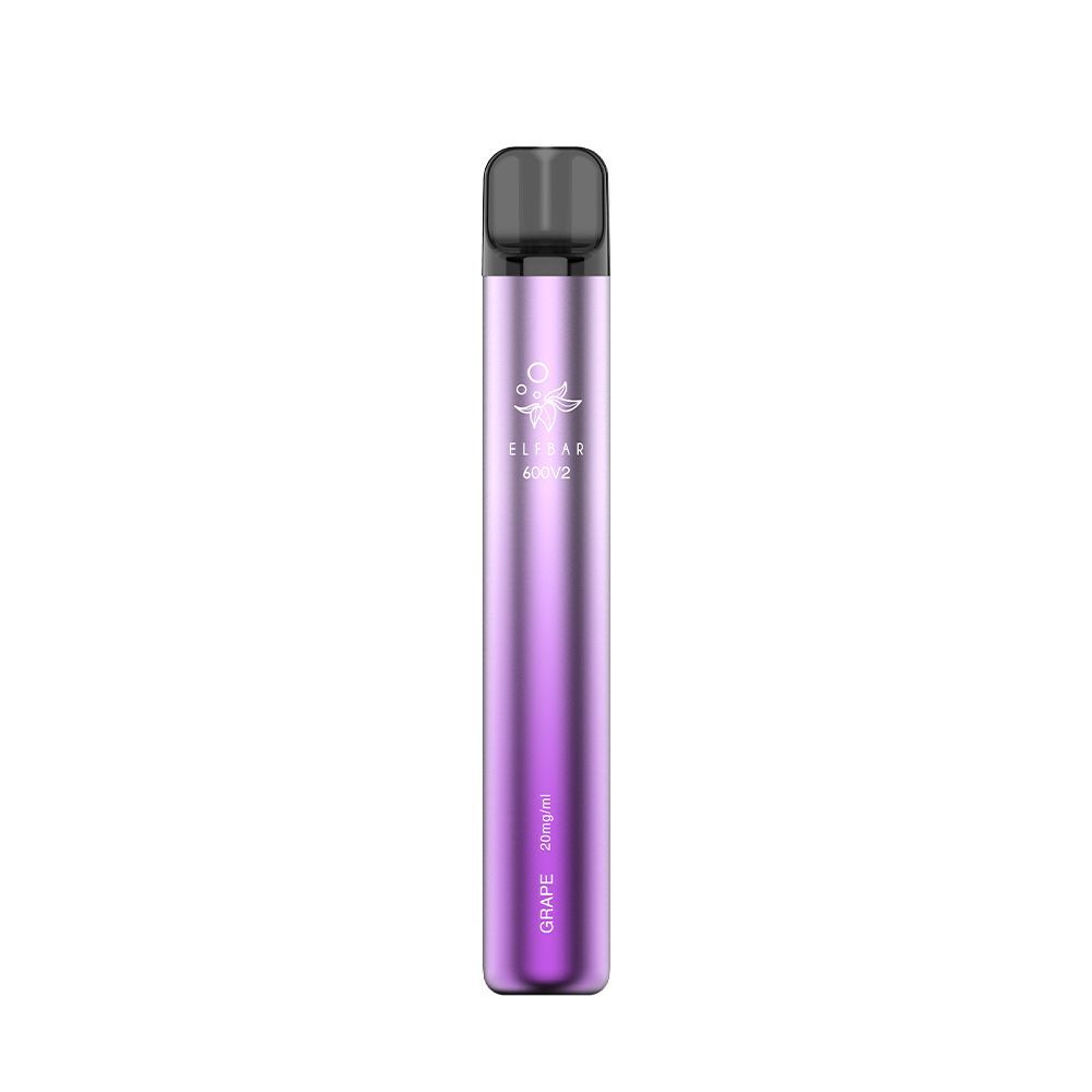 ELFBAR Einweg E-Zigarette 600 V2 (Mit Nikotin) – Grape